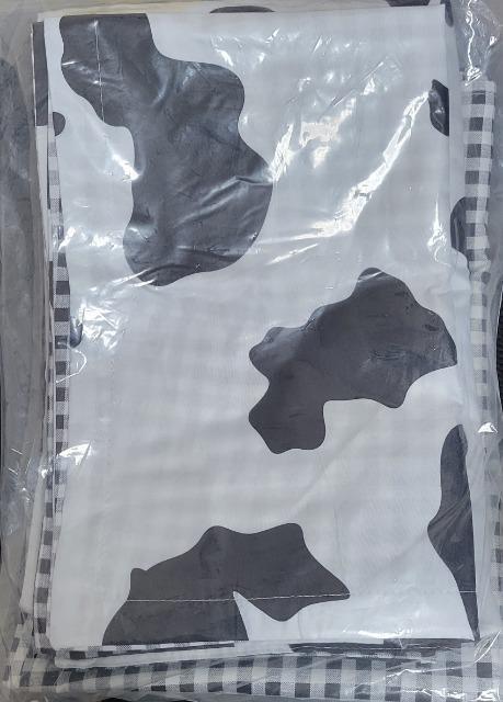 ☆シングル布団カバー☆3点セット チェック×牛柄 < インテリア/ライフ  ☆シングル布団カバー☆3点セット チェック×牛柄 < インテリア/ライフの