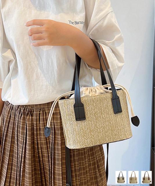 送料無料 新品 かごバッグ レディース ショルダーバッグ < 女性ファッション  送料無料 新品 かごバッグ レディース ショルダーバッグ  < 女性ファッションの