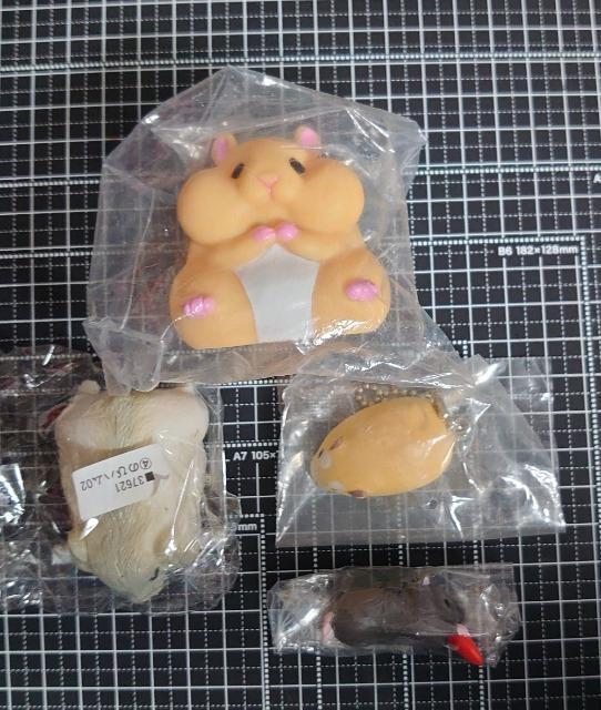 【定形外送料無料】ガチャガチャ○『ハムスター』4点セット < ホビー  【定形外送料無料】ガチャガチャ○『ハムスター』4点セット < ホビーの