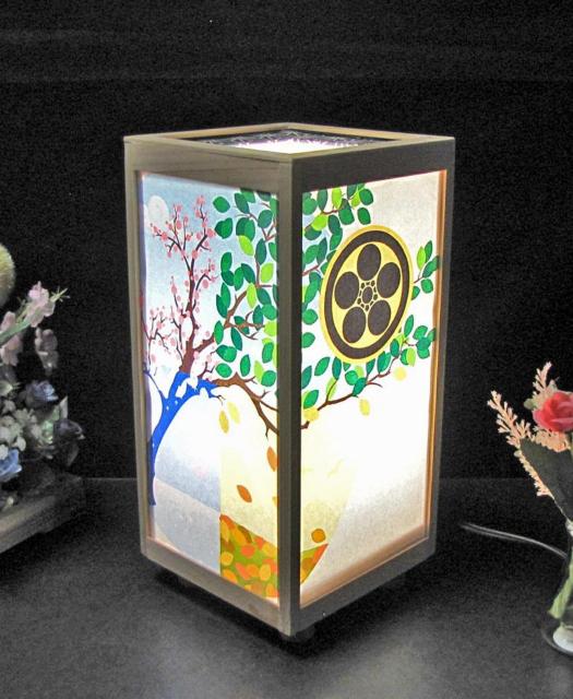 家紋の宿り木=「丸に梅鉢」/至福の灯火・夢明かりランプシエード/LED・檜枠造・フイルム加工・軽量/ < 家電/AV  家紋の宿り木=「丸に梅鉢」/至福の灯火・夢明かりランプシエード/LED・檜枠造・フイルム加工・軽量/  < 家電/AVの