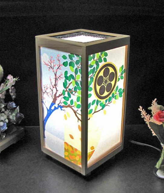 家紋の宿り木=「丸に梅鉢」/至福の灯火・夢明かりランプシエード/LED・檜枠造・フイルム加工・軽量/ < 家電/AV  家紋の宿り木=「丸に梅鉢」/至福の灯火・夢明かりランプシエード/LED・檜枠造・フイルム加工・軽量/ < 家電/AVの