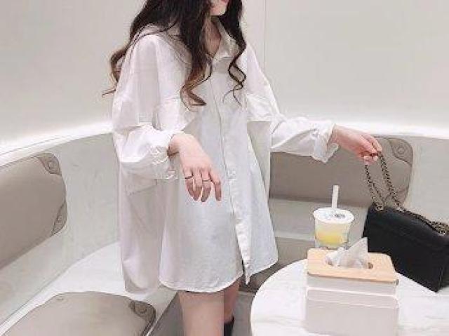 オーバーサイズ ワンピ風 シャツ ホワイト < 女性ファッション オーバーサイズ ワンピ風 シャツ ホワイト < 女性ファッションの