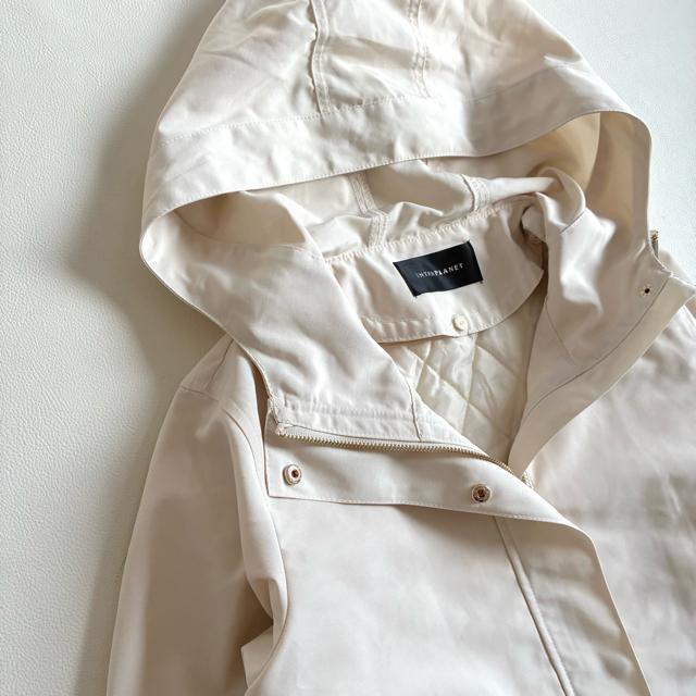 ◆美品◆インタープラネット◆キルティングライナー付マウンテンパーカー◆アイボリー < 女性ファッション ◆美品◆インタープラネット◆キルティングライナー付マウンテンパーカー◆アイボリー < 女性ファッションの