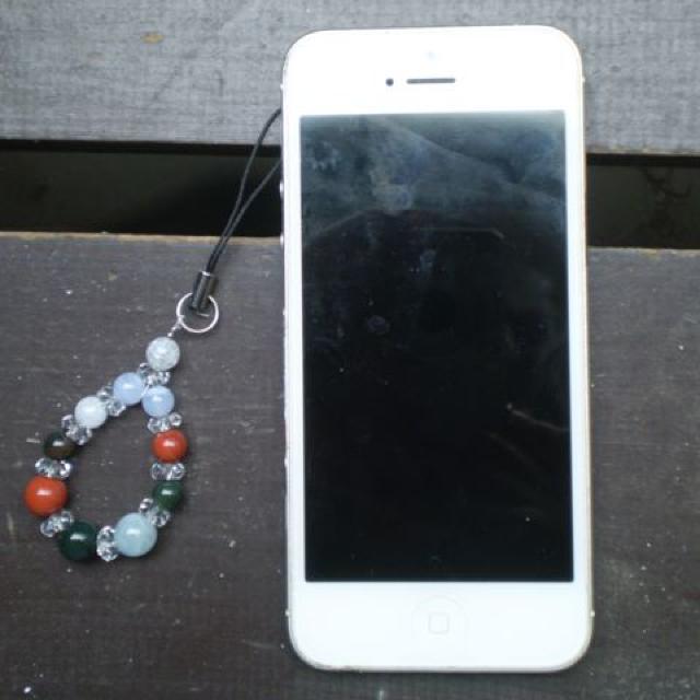 アクアマリンxレッドジャスパーxブラッドストーンストラップ < 家電/AV アクアマリンxレッドジャスパーxブラッドストーンストラップ < 家電/AVの