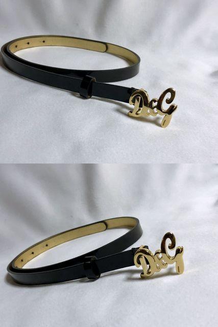 正規良レア ドルチェ&ガッバーナ D&Gロゴゴールドバックルナローエナメルレザーベルト 黒×金 75 クラシック < ブランド  正規良レア ドルチェ&ガッバーナ D&Gロゴゴールドバックルナローエナメルレザーベルト 黒×金 75 クラシック < ブランドの