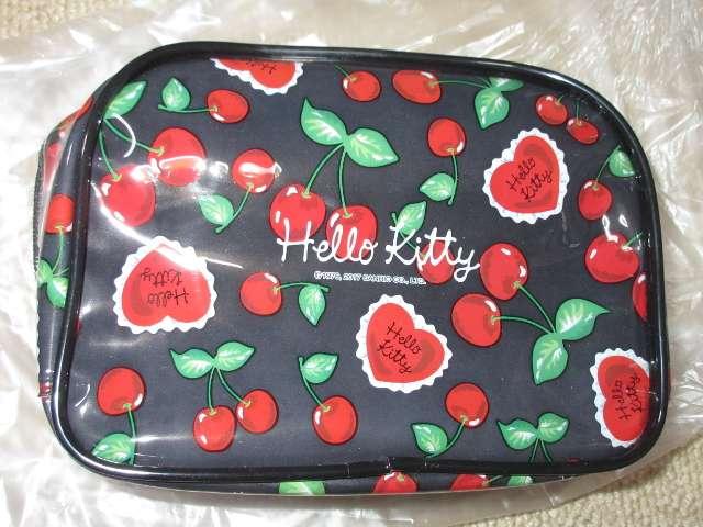 未使用☆ハローキティ*ダイカットビニールポーチ(チェリー) < おもちゃ  未使用☆ハローキティ*ダイカットビニールポーチ(チェリー) < おもちゃの
