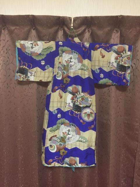 1064.未使用☆年代物  子供和装☆鶴☆鼓柄 < ペット/手芸/園芸  1064.未使用☆年代物  子供和装☆鶴☆鼓柄 < ペット/手芸/園芸の