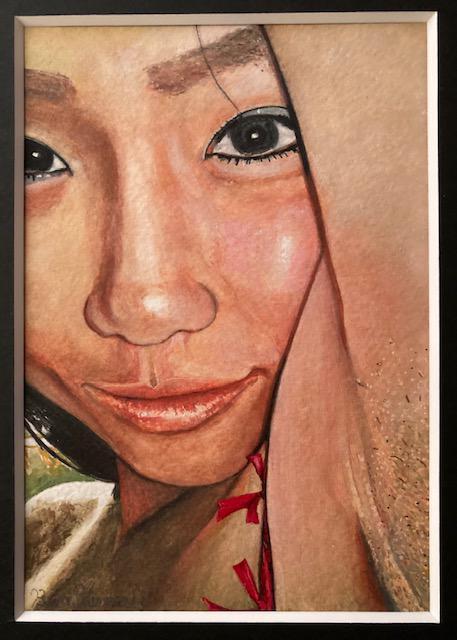 絵画 水彩画 ガッシュ水彩 透明水彩『モデル・アップ3』新品・真作保証 原画 < ホビー 絵画 水彩画 ガッシュ水彩 透明水彩『モデル・アップ3』新品・真作保証 原画 < ホビーの