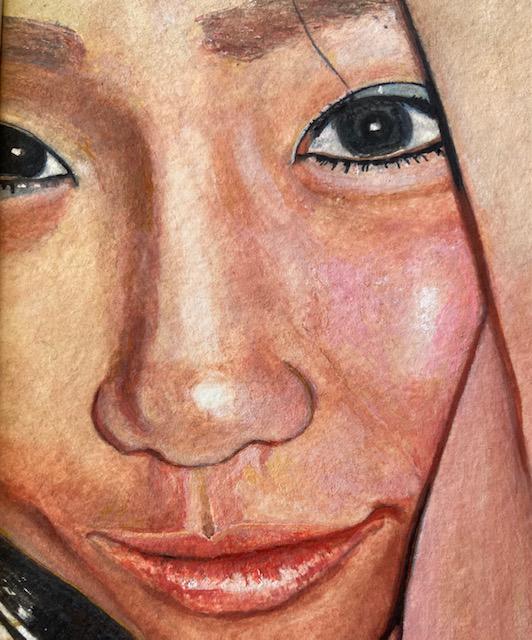 絵画 水彩画 ガッシュ水彩 透明水彩『モデル・アップ3』新品・真作保証 原画 < ホビー 絵画 水彩画 ガッシュ水彩 透明水彩『モデル・アップ3』新品・真作保証 原画 < ホビーの