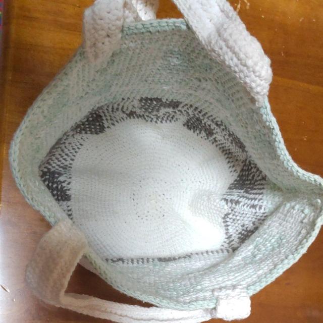 手編みの葉模様バック < ペット/手芸/園芸  手編みの葉模様バック < ペット/手芸/園芸の