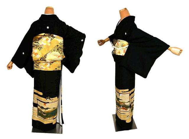 【最高峰】新品同様 京友禅作家【松尾光琳】本金箔 三船祭 比翼付き 黒留袖 身丈164cm 裄66cm T3564 < 女性ファッション 【最高峰】新品同様 京友禅作家【松尾光琳】本金箔 三船祭 比翼付き 黒留袖 身丈164cm 裄66cm T3564 < 女性ファッションの