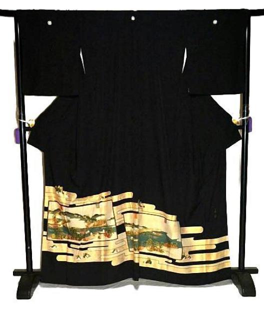 【最高峰】新品同様 京友禅作家【松尾光琳】本金箔 三船祭 比翼付き 黒留袖 身丈164cm 裄66cm T3564 < 女性ファッション 【最高峰】新品同様 京友禅作家【松尾光琳】本金箔 三船祭 比翼付き 黒留袖 身丈164cm 裄66cm T3564 < 女性ファッションの