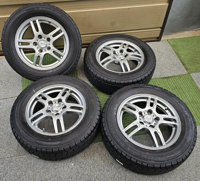 ZACK SPORT-5アルミ 15in 6J +43 PCD114.3 ダンロップDSX冬用4本セット195\65R15 セレナ < 自動車/バイク ZACK SPORT-5アルミ 15in 6J +43 PCD114.3 ダンロップDSX冬用4本セット195\65R15 セレナ < 自動車/バイク