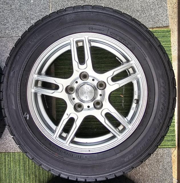 ZACK SPORT-5アルミ 15in 6J +43 PCD114.3 ダンロップDSX冬用4本セット195\65R15 セレナ < 自動車/バイク ZACK SPORT-5アルミ 15in 6J +43 PCD114.3 ダンロップDSX冬用4本セット195\65R15 セレナ < 自動車/バイク