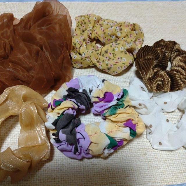 シュシュ色々6個セット < 女性アクセサリー/時計 シュシュ色々6個セット < 女性アクセサリー/時計の