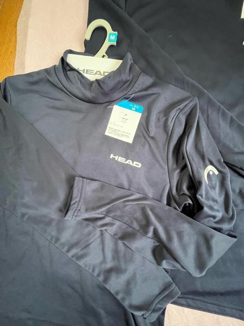 Mサイズ!2枚セット!高貴紳士的!HEAD!ブランド品!暖か!裏起毛!男のネイビー色合い!ハイネック!長袖インナーシャツ! < 男性ファッション Mサイズ!2枚セット!高貴紳士的!HEAD!ブランド品!暖か!裏起毛!男のネイビー色合い!ハイネック!長袖インナーシャツ! < 男性ファッションの