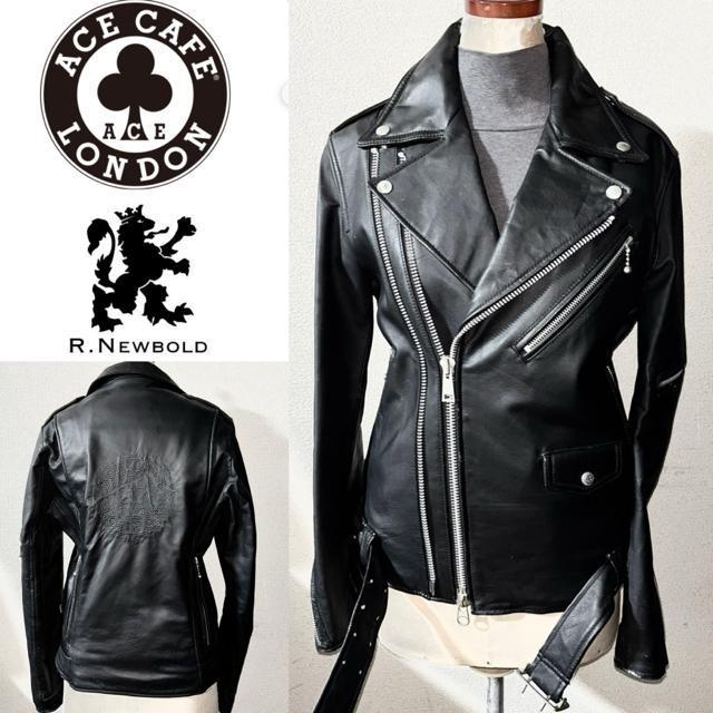 美品 ACE CAFE エースカフェ × R.newbold 定価8万円程 ライダース 革 レザー ジャケット M 正規 ロック < 男性ファッション 美品 ACE CAFE エースカフェ × R.newbold 定価8万円程 ライダース 革 レザー ジャケット M 正規 ロック < 男性ファッションの