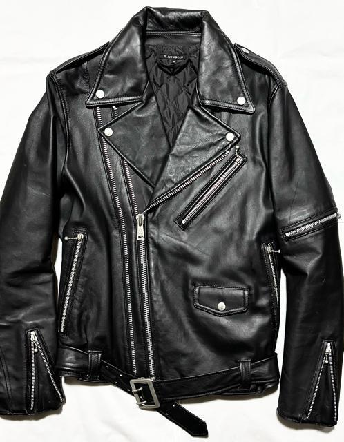 美品 ACE CAFE エースカフェ × R.newbold 定価8万円程 ライダース 革 レザー ジャケット M 正規 ロック < 男性ファッション 美品 ACE CAFE エースカフェ × R.newbold 定価8万円程 ライダース 革 レザー ジャケット M 正規 ロック < 男性ファッションの