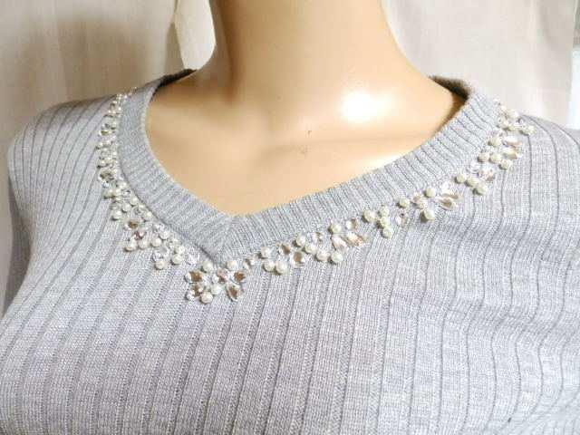 【CECIL McBEE/セシルマクビー】ビジュー付♪Vネックニット&スカート 上下セットアップ < ブランド 【CECIL McBEE/セシルマクビー】ビジュー付♪Vネックニット&スカート 上下セットアップ < ブランドの