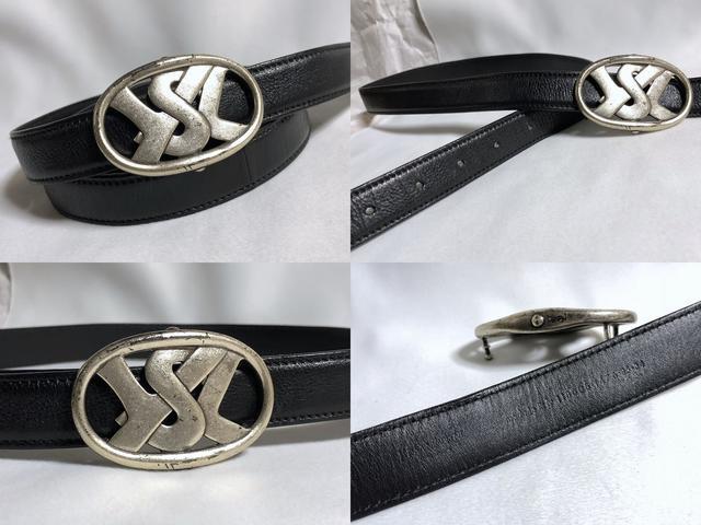 正規 Yves Saint Laurentイヴサンローラン リヴゴーシュ YSLロゴバックル レザーベルト黒 78~88 スーツ < ブランド  正規 Yves Saint Laurentイヴサンローラン リヴゴーシュ YSLロゴバックル レザーベルト黒 78~88 スーツ < ブランドの