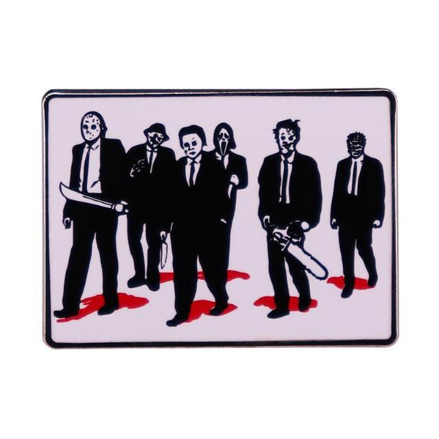 新品レザボア・ドッグス パロ ホラー映画キャラクター ピンブローチ < 男性アクセサリー/時計 新品レザボア・ドッグス パロ ホラー映画キャラクター ピンブローチ < 男性アクセサリー/時計の