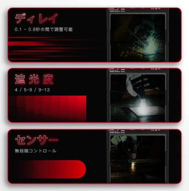 YESWELDER 溶接面 自動遮光 側面も見える広視野 4アークセンサー < ペット/手芸/園芸  YESWELDER 溶接面 自動遮光 側面も見える広視野 4アークセンサー < ペット/手芸/園芸の