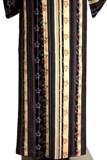 【最高級】【未使用品】紬 間道 花模様 小粋な小紋 身丈163cm 裄丈64cm T3406 < 女性ファッション  【最高級】【未使用品】紬 間道 花模様 小粋な小紋 身丈163cm 裄丈64cm T3406 < 女性ファッションの