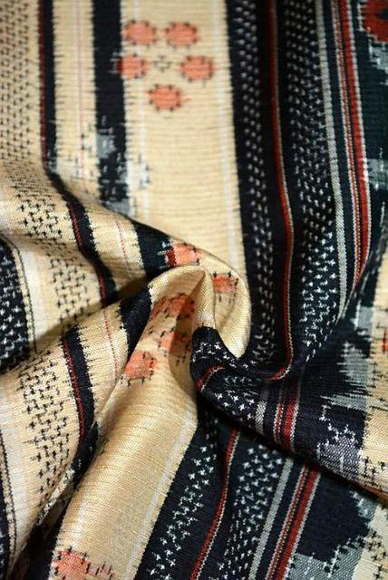 【最高級】【未使用品】紬 間道 花模様 小粋な小紋 身丈163cm 裄丈64cm T3406 < 女性ファッション  【最高級】【未使用品】紬 間道 花模様 小粋な小紋 身丈163cm 裄丈64cm T3406 < 女性ファッションの