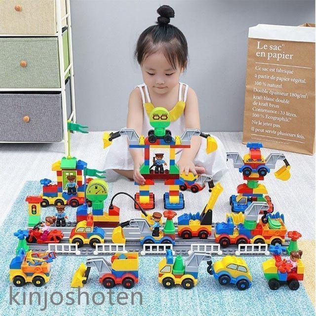 LEGO レゴ互換品 働く車 重機 建機 車おもちゃ デュプロ互換 大きいサイズ ブロック 知育 教材 子ども 男の子 < おもちゃ  LEGO レゴ互換品 働く車 重機 建機 車おもちゃ デュプロ互換 大きいサイズ ブロック 知育 教材 子ども 男の子 < おもちゃの