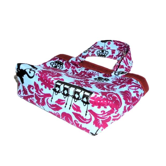 【SS】【ミニ小物入れポーチ】◆不思議の国のアリス◆ダマスク柄シルエット×ミントブルー地 < 女性ファッション 【SS】【ミニ小物入れポーチ】◆不思議の国のアリス◆ダマスク柄シルエット×ミントブルー地 < 女性ファッションの