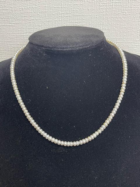 【K18留め具】淡水パールネックレス 約40cm 総重量10g ホワイト系 ネックレス パール 真珠 アクセサリー 留め具 K18 < 女性アクセサリー/時計 【K18留め具】淡水パールネックレス 約40cm 総重量10g ホワイト系 ネックレス パール 真珠 アクセサリー 留め具 K18 < 女性アクセサリー/時計の
