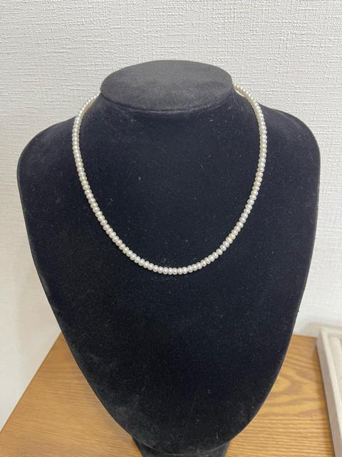 【K18留め具】淡水パールネックレス 約40cm 総重量10g ホワイト系 ネックレス パール 真珠 アクセサリー 留め具 K18 < 女性アクセサリー/時計 【K18留め具】淡水パールネックレス 約40cm 総重量10g ホワイト系 ネックレス パール 真珠 アクセサリー 留め具 K18 < 女性アクセサリー/時計の