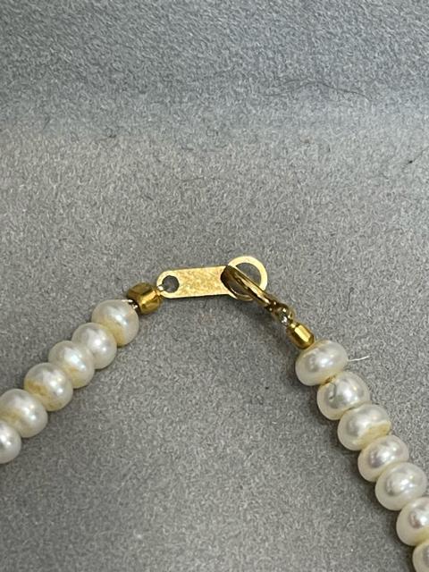 【K18留め具】淡水パールネックレス 約40cm 総重量10g ホワイト系 ネックレス パール 真珠 アクセサリー 留め具 K18 < 女性アクセサリー/時計 【K18留め具】淡水パールネックレス 約40cm 総重量10g ホワイト系 ネックレス パール 真珠 アクセサリー 留め具 K18 < 女性アクセサリー/時計の