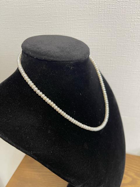 【K18留め具】淡水パールネックレス 約40cm 総重量10g ホワイト系 ネックレス パール 真珠 アクセサリー 留め具 K18 < 女性アクセサリー/時計 【K18留め具】淡水パールネックレス 約40cm 総重量10g ホワイト系 ネックレス パール 真珠 アクセサリー 留め具 K18 < 女性アクセサリー/時計の