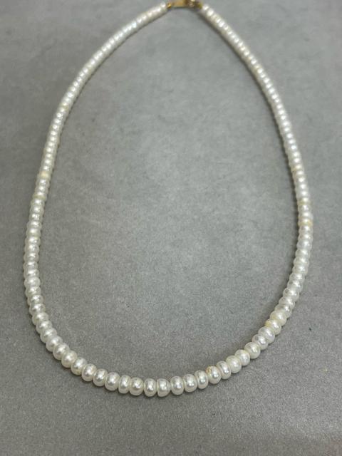 【K18留め具】淡水パールネックレス 約40cm 総重量10g ホワイト系 ネックレス パール 真珠 アクセサリー 留め具 K18 < 女性アクセサリー/時計 【K18留め具】淡水パールネックレス 約40cm 総重量10g ホワイト系 ネックレス パール 真珠 アクセサリー 留め具 K18 < 女性アクセサリー/時計の