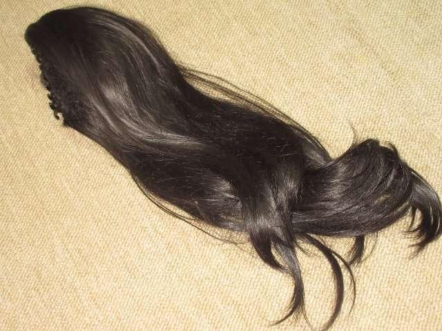 クリップ式*ウィッグロングポニーテール*ワンタッチ(黒) < 女性アクセサリー/時計  クリップ式*ウィッグロングポニーテール*ワンタッチ(黒) < 女性アクセサリー/時計の
