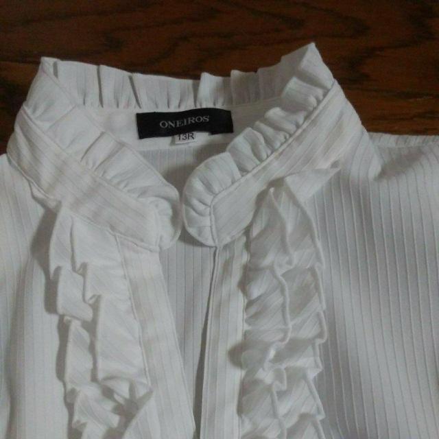 ONEIROS 白 ブラウス 美品 13R < 女性ファッション ONEIROS 白 ブラウス 美品 13R < 女性ファッションの