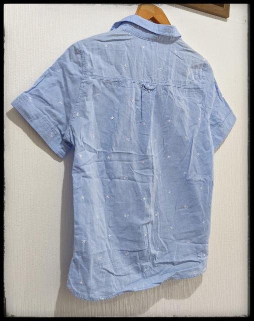 ★179/WG★179ダブルジー★ニコルクラブ★半袖シャツ★水色★Sサイズ同等★部屋着★まとめ買い歓迎★星・wgの刺繍あり★ < ブランド  ★179/WG★179ダブルジー★ニコルクラブ★半袖シャツ★水色★Sサイズ同等★部屋着★まとめ買い歓迎★星・wgの刺繍あり★ < ブランドの