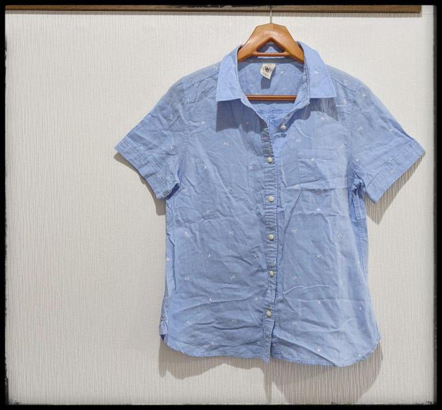 ★179/WG★179ダブルジー★ニコルクラブ★半袖シャツ★水色★Sサイズ同等★部屋着★まとめ買い歓迎★星・wgの刺繍あり★ < ブランド  ★179/WG★179ダブルジー★ニコルクラブ★半袖シャツ★水色★Sサイズ同等★部屋着★まとめ買い歓迎★星・wgの刺繍あり★ < ブランドの