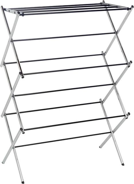 折り畳み式物干しスタンド クローム 合金鋼 36.8 x 74.9 x 106.1cm(縦・横・高さ) < インテリア/ライフ  折り畳み式物干しスタンド クローム 合金鋼 36.8 x 74.9 x 106.1cm(縦・横・高さ)  < インテリア/ライフの