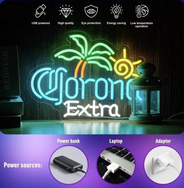 LEDネオン★コロナビール★ネオンサイン★Corona★BEER★BAR★カフェ★ネオン管★省エネ★店舗装飾★新品未使用★送料無料 < 家電/AV  LEDネオン★コロナビール★ネオンサイン★Corona★BEER★BAR★カフェ★ネオン管★省エネ★店舗装飾★新品未使用★送料無料 < 家電/AVの