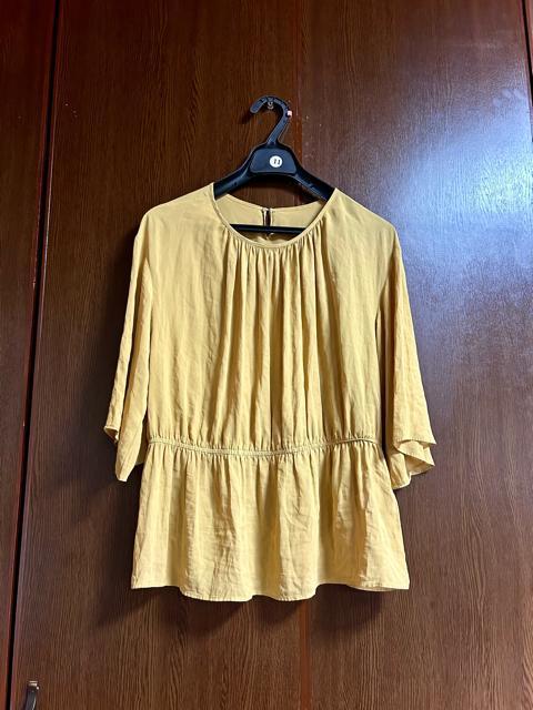 【サイズ11】COMME CA◆コムサ◆マスタード◆美ライン◆ペプラムブラウスチュニック < ブランド 【サイズ11】COMME CA◆コムサ◆マスタード◆美ライン◆ペプラムブラウスチュニック < ブランドの