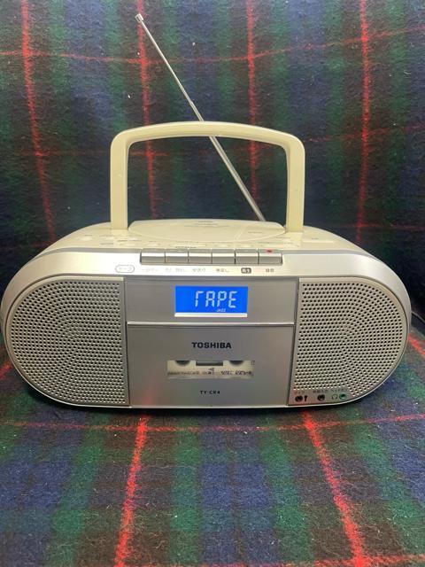 カセットOK AMFMラジオOK CDダメ 東芝TY-CK4 TOSHIBA カセット 白 東芝 CDラジオカセットレコーダー < CD/DVD/ビデオ カセットOK AMFMラジオOK CDダメ 東芝TY-CK4 TOSHIBA カセット 白 東芝 CDラジオカセットレコーダー < CD/DVD/ビデオの