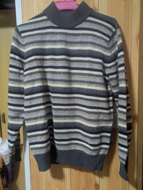☆ウール100%☆ユニクロメンズセーター ボーダー < 男性ファッション ☆ウール100%☆ユニクロメンズセーター ボーダー < 男性ファッションの