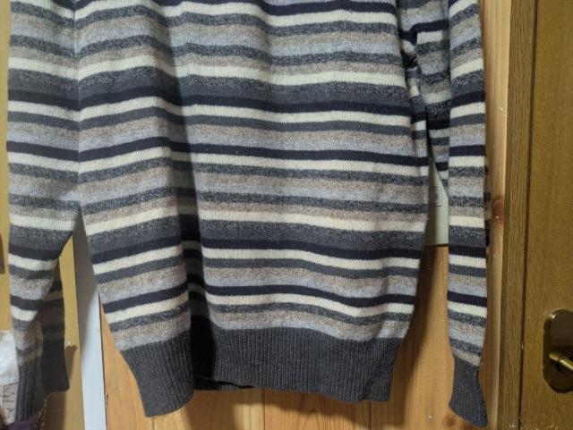 ☆ウール100%☆ユニクロメンズセーター ボーダー < 男性ファッション ☆ウール100%☆ユニクロメンズセーター ボーダー < 男性ファッションの