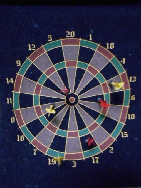 ダーツボード 壁掛け用 矢6本付きダーツセット < おもちゃ ダーツボード 壁掛け用 矢6本付きダーツセット < おもちゃの