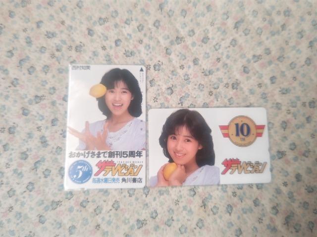 テレカ 50度数 西村知美 '86 ザテレビジョン 5th 10th W 未使用 とろりん < タレントグッズ テレカ 50度数 西村知美 '86 ザテレビジョン 5th 10th W 未使用 とろりん < タレントグッズの