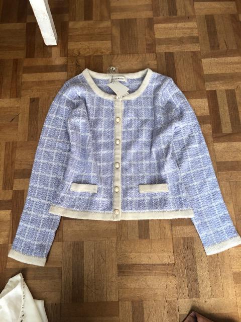 新品タグ付きミッシュマッシュ 地柄チェックカーデE/S < ブランド  新品タグ付きミッシュマッシュ 地柄チェックカーデE/S < ブランドの