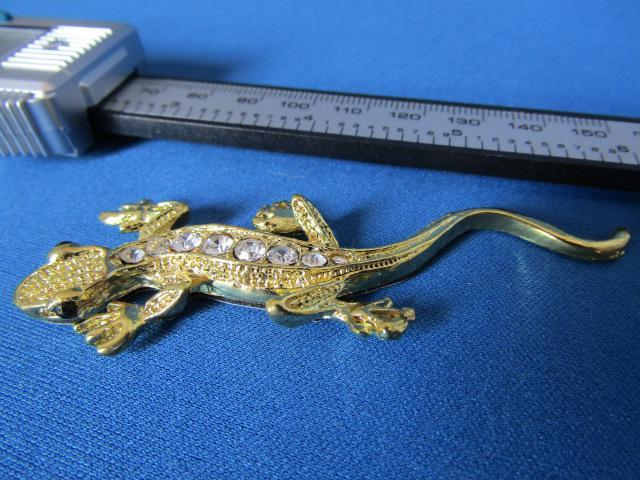 ●Gecko ゲッコー 豪華ラインストーン GOLD メタル製 エンブレム! < 自動車/バイク ●Gecko ゲッコー 豪華ラインストーン GOLD メタル製 エンブレム! < 自動車/バイク