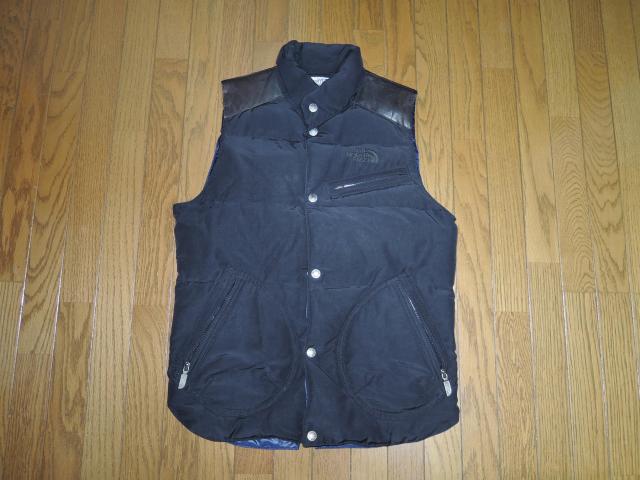 JUNYA WATANABE × THE NORTH FACE ダウン ベスト XS 黒 革 ジュンヤワタナベ ノースフェイス < ブランド  JUNYA WATANABE × THE NORTH FACE ダウン ベスト XS 黒 革 ジュンヤワタナベ ノースフェイス  < ブランドの